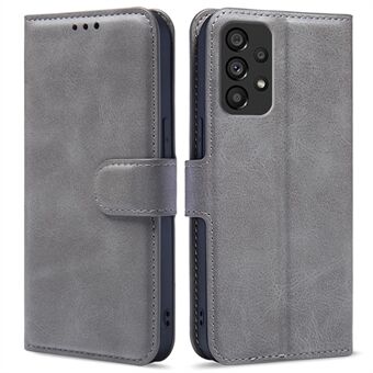 For Samsung Galaxy A53 5G PU Leather Flip Cover Wallet Design Stand TPU Shockproof Inner Shell Magnetic Phone Case