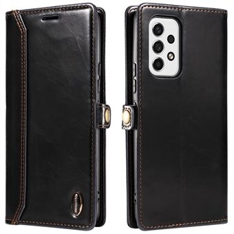 GQ.UTROBE 010 Series for Samsung Galaxy A53 5G Anti-scratch RFID Blocking PU Leather Phone Case Stand Wallet Cover