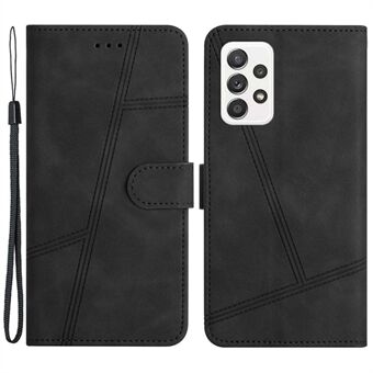 For Samsung Galaxy A53 5G Retro Skin-touch Feeling Full Protection PU Leather Wallet Cover Shockproof Phone Stand Case
