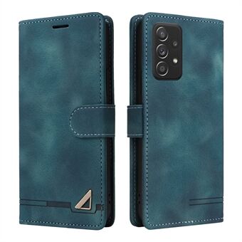 007 Series For Samsung Galaxy A53 5G Anti-drop Cover Skin-touch Leather Wallet Stand Phone Case