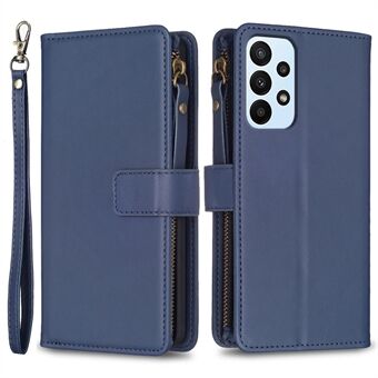 BF Style-19 for Samsung Galaxy A53 5G Stand Wallet Phone Case PU Leather Cover with Zipper Pocket