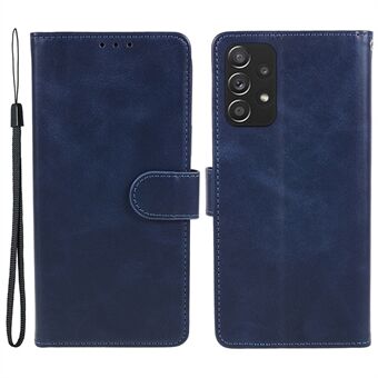 For Samsung Galaxy A53 5G Calf Texture Folding Stand Cover Leather Wallet Phone Case