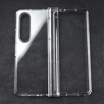For Samsung Galaxy Z Fold4 5G Transparent Folding Phone Case Anti-fall Protective Cover with Hinge