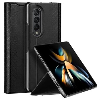 DUX DUCIS Bril-Series For Samsung Galaxy Z Fold4 5G Phone Case Shockproof Slim Cover PU Leather + PC Anti-fall Phone Case