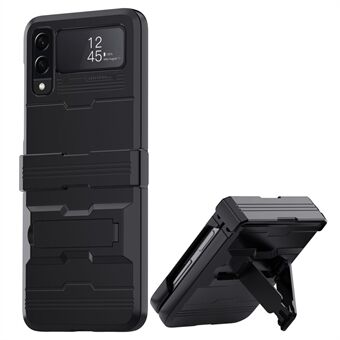 For Samsung Galaxy Z Flip4 5G Kickstand Feature Hinged Design Phone Case Hard PC Rubberized Protector