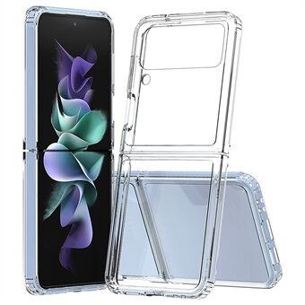 For Samsung Galaxy Z Flip4 5G Clear Phone Case Hard Acrylic Back + Soft TPU Frame High Impact Protective Cover