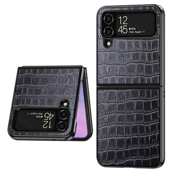 AIORIA For Samsung Galaxy Z Flip4 5G Crocodile Texture PU Leather + PC + TPU Phone Case Wear-resistant Protective Cover