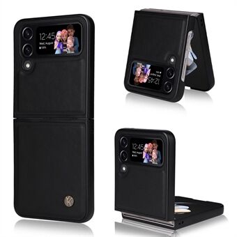 YIKATU For Samsung Galaxy Z Flip4 5G Anti-drop Case Shockproof Phone Cover PU Leather + TPU Phone Protector