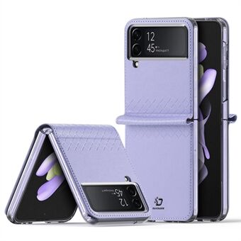 DUX DUCIS Bril-Series For Samsung Galaxy Z Flip4 5G Shockproof Case Anti-fall Slim Phone Protector PU Leather + PC Phone Case