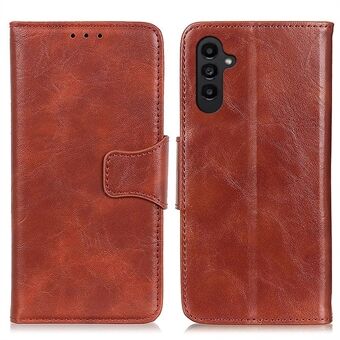For Samsung Galaxy A14 5G / A14 4G Crazy Horse Texture Wallet Case Split Leather Stand Magnetic Clasp Shockproof Cover