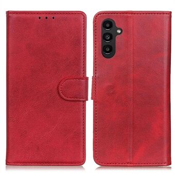Full Protection Phone Case For Samsung Galaxy A14 5G / A14 4G , Foldable Stand Magnetic Clasp Cowhide Texture PU Leather Phone Wallet Cover