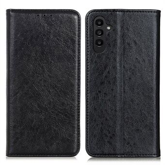For Samsung Galaxy A14 5G PU Leather Stand Wallet Case Crazy Horse Texture Magnetic Auto-absorbed Shockproof Cover