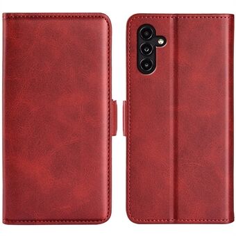 Calf Texture Phone Cover For Samsung Galaxy A14 5G, PU Leather Magnetic Closure Stand Flip Wallet Case Protective Phone Shell