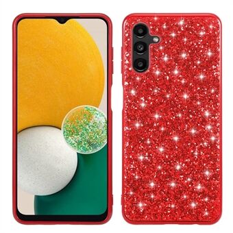 For Samsung Galaxy A14 5G Shiny Glitter Sequins Phone Case Bump Proof Electroplating TPU Frame Hard PC Back Cover