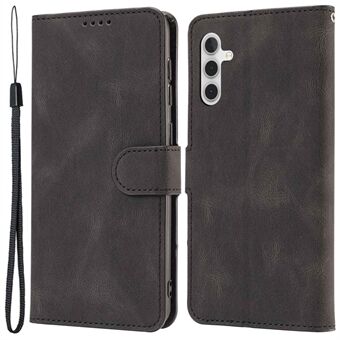 For Samsung Galaxy A14 5G PU Leather Phone Case Magnetic Clasp Stand Wallet Inner TPU Cover with Strap