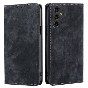RFID Blocking Phone Case for Samsung Galaxy A14 5G, Wallet Stand All-round Shockproof PU Leather Magnetic Phone Flip Cover