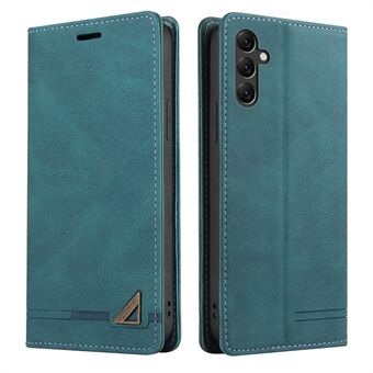 GQ.UTROBE 008 Series For Samsung Galaxy A14 5G RFID Blocking Skin-touch Feeling Full Coverage PU Leather Stand Wallet Phone Case