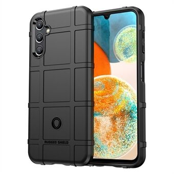 Smartphone Protective Case for Samsung Galaxy A14 4G / 5G, Fall Proof Rugged Square Grid Texture Shockproof Soft TPU Case