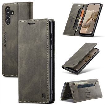 AUTSPACE A01 Series Flip Leather Case for Samsung Galaxy A14 5G RFID Blocking Phone Case Stand Retro Wallet Phone Cover