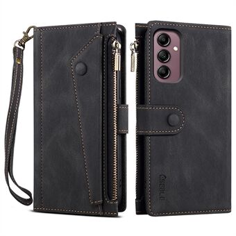 ESEBLE Star Series Phone Stand Case for Samsung Galaxy A14 5G, Zipper Pocket Wallet Leather Phone Cover with Hand Strap