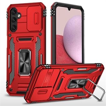 For Samsung Galaxy A14 4G / 5G Armor Series Anti-drop Phone Case PC + TPU Mobile Phone Back Cover Kickstand