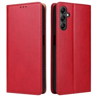 FIERRE SHANN For Samsung Galaxy A14 5G / A14 4G PU Leather Wallet Phone Case Folding Stand Anti-drop Cover