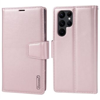 HANMAN Miro2 Series for Samsung Galaxy S23 Ultra Detachable Wallet Case PU Leather Removable Inner Magnetic TPU Shell Stand Phone Cover