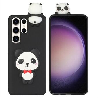 YX Series For Samsung Galaxy S23 Ultra Cute 3D Cartoon Character TPU+Siliocne Phone Case Back Cover