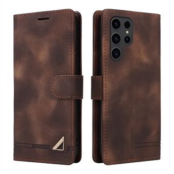 Protective Case for Samsung Galaxy S23 Ultra PU Leather Wallet Case 007 Series Skin-Touch Phone Cover