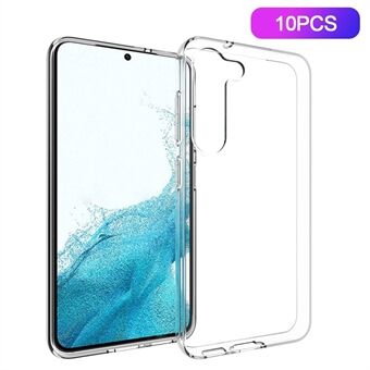 For Samsung Galaxy S23 10Pcs  /  Pack Transparent TPU Phone Back Case Inner Watermark-Free Cellphone Cover