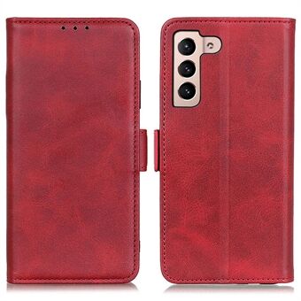 For Samsung Galaxy S23 Bump Proof Protection Cover Magnetic Wallet Foldable Stand Cowhide Texture PU Leather Case
