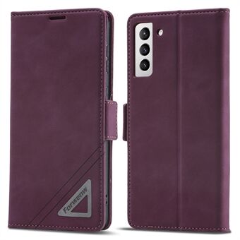 FORWENW F3-Series Anti-drop Phone Case For Samsung Galaxy S23 , PU Leather Anti-scratch Phone Cover Wallet Stand