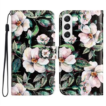 For Samsung Galaxy S23 Pattern Printing Shockproof Phone Case Folding Stand Leather Wallet Cover