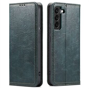 For Samsung Galaxy S23 Tree Texture Phone Cover Leather Anti-Dust Stand Wallet Phone Case