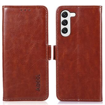 ABEEL For Samsung Galaxy S23 Phone Cover Stand Wallet Crazy Horse Texture Leather Case