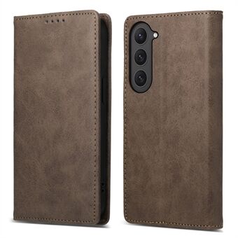 DF-05 Business Phone Case for Samsung Galaxy S23 RFID Blocking Wallet PU Leather Foldable Stand Cover