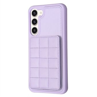 Style-BF24 Kickstand Case for Samsung Galaxy S23 PU Leather Coated TPU Phone Cover with Card Slots