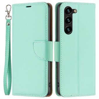 BF Leather Case Series-3 Anti-scratch Phone Cover for Samsung Galaxy S23+, Litchi Texture PU Leather Phone Wallet Case with Stand
