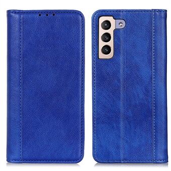 Auto Closing Magnetic Protective Phone Case For Samsung Galaxy S23+, Split Leather Litchi Texture Anti-shock Flip Wallet Cover with Stand