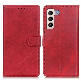 Anti-fall Cowhide Texture Phone Case For Samsung Galaxy S23+, Foldable Stand Magnetic Clasp PU Leather Flip Wallet Cover Protective Shell