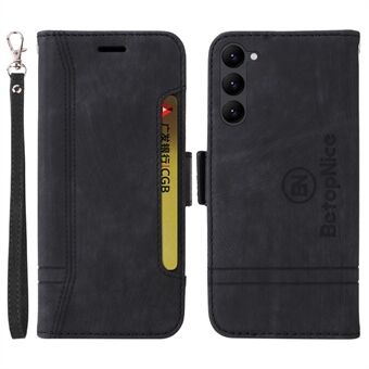 BETOPNICE 001 For Samsung Galaxy S23+ Imprinted Stitching Line PU Leather Case Wallet Stand Full Protection Inner TPU Phone Cover