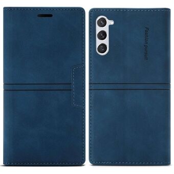 For Samsung Galaxy S23+ Magnetic Auto-absorbed PU Leather Phone Case Folio Flip Stand Wallet Cover