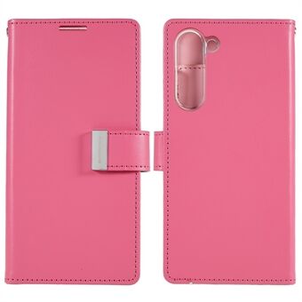 MERCURY GOOSPERY For Samsung Galaxy S23+ Metal Magnetic Clasp Wallet Case PU Leather Flip Folio Shockproof Phone Cover