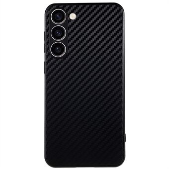 For Samsung Galaxy S23+ Anti-Fingerprint Carbon Fiber Case Soft TPU Protective Phone Cover