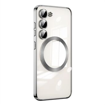 Magnetic Phone Case for Samsung Galaxy S23+ Compatible with Magsafe Clear TPU Electroplated Cover with Lens Protector
