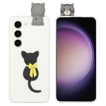 YX Series 3D Cute Cartoon Phone Case for Samsung Galaxy S23+ , TPU+Silicone Shockproof Protection Cover