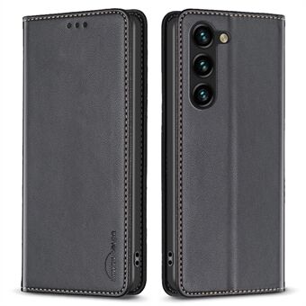 BINFEN COLOR BF18 For Samsung Galaxy S23+ Phone Case PU Leather Card Slots Stand Cover