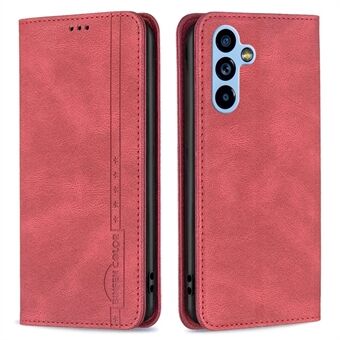 BINFEN COLOR BF Leather Series-5 for Samsung Galaxy A54 5G Style-08 RFID Blocking Magnetic Auto Closing Full Coverage PU Leather Case Phone Cover with Wallet Stand