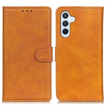 Anti-fall Flip Cell Phone Cover For Samsung Galaxy A54 5G Cowhide Texture Wear-resistant PU Leather Phone Case Wallet Stand