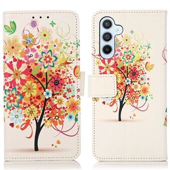 For Samsung Galaxy A54 5G Phone Case, Pattern Printing PU Leather Stand Wallet Magnetic Flip Protective Cover